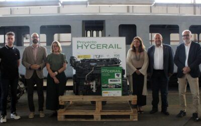 Hycerail presenta su motor de hidrógeno verde para descarbonizar el transporte ferroviario en España
