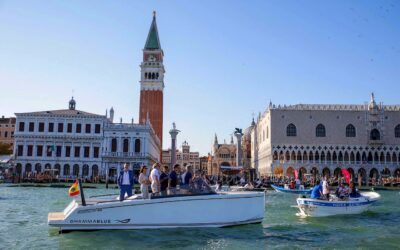Venecia se rinde al Dhamma Blue, el barco español a hidrógeno que revoluciona la navegación